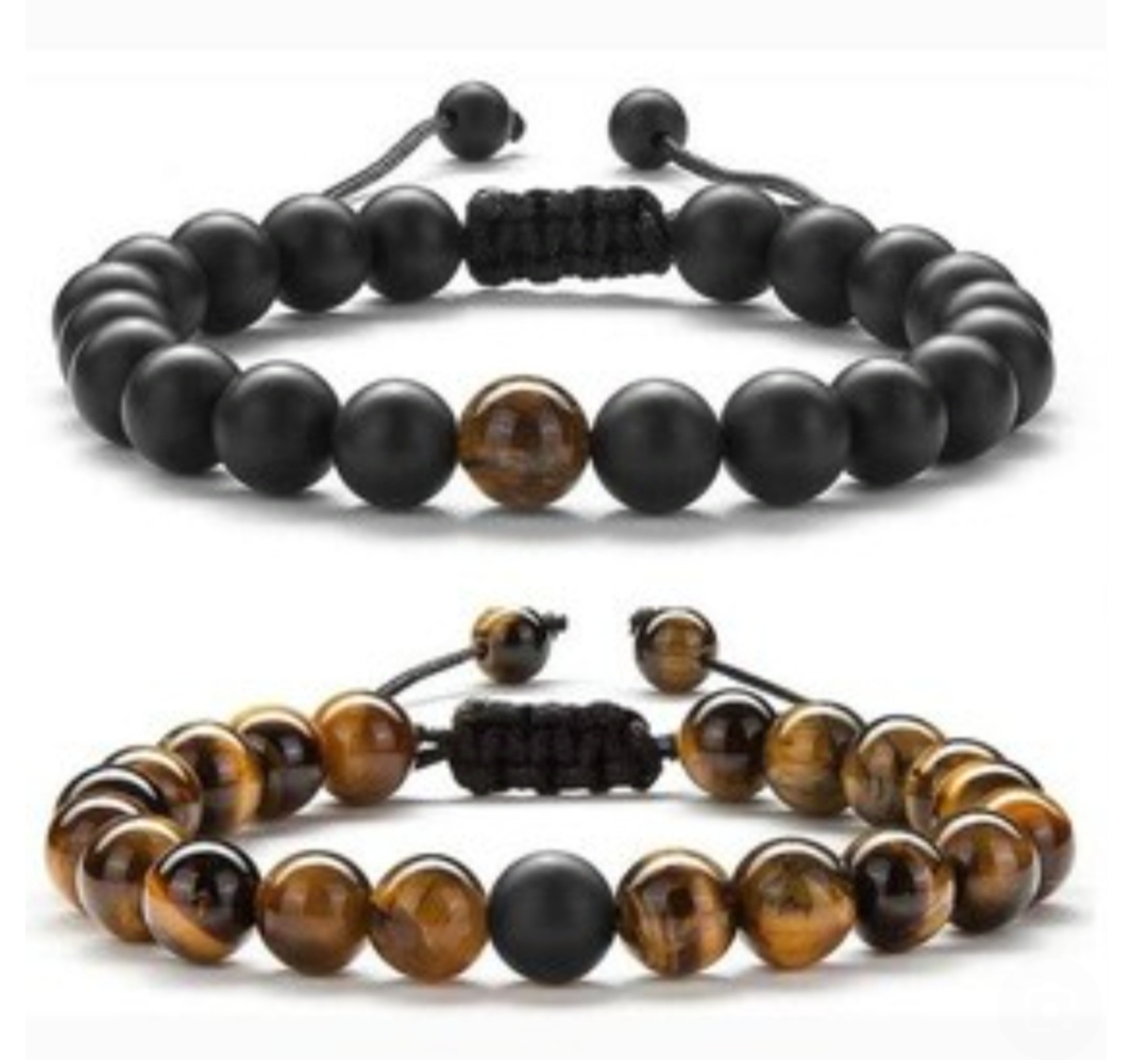 دستبند مردانه چشم ببر و انیکس