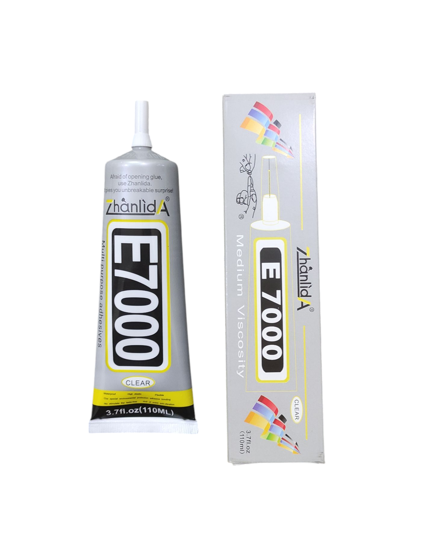 چسب مایع بی رنگ 110میل E7000