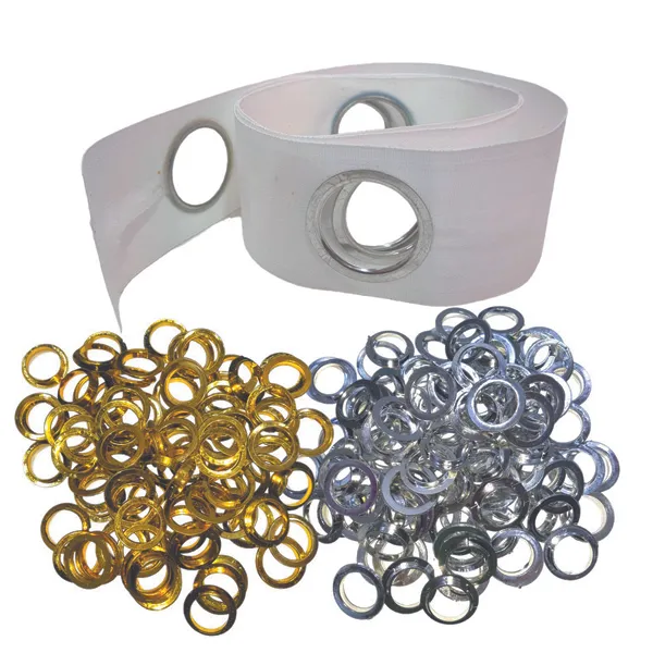 نوار پرده پانچ طلایی و نقره ای کیفیت درجه1 (1 متری)