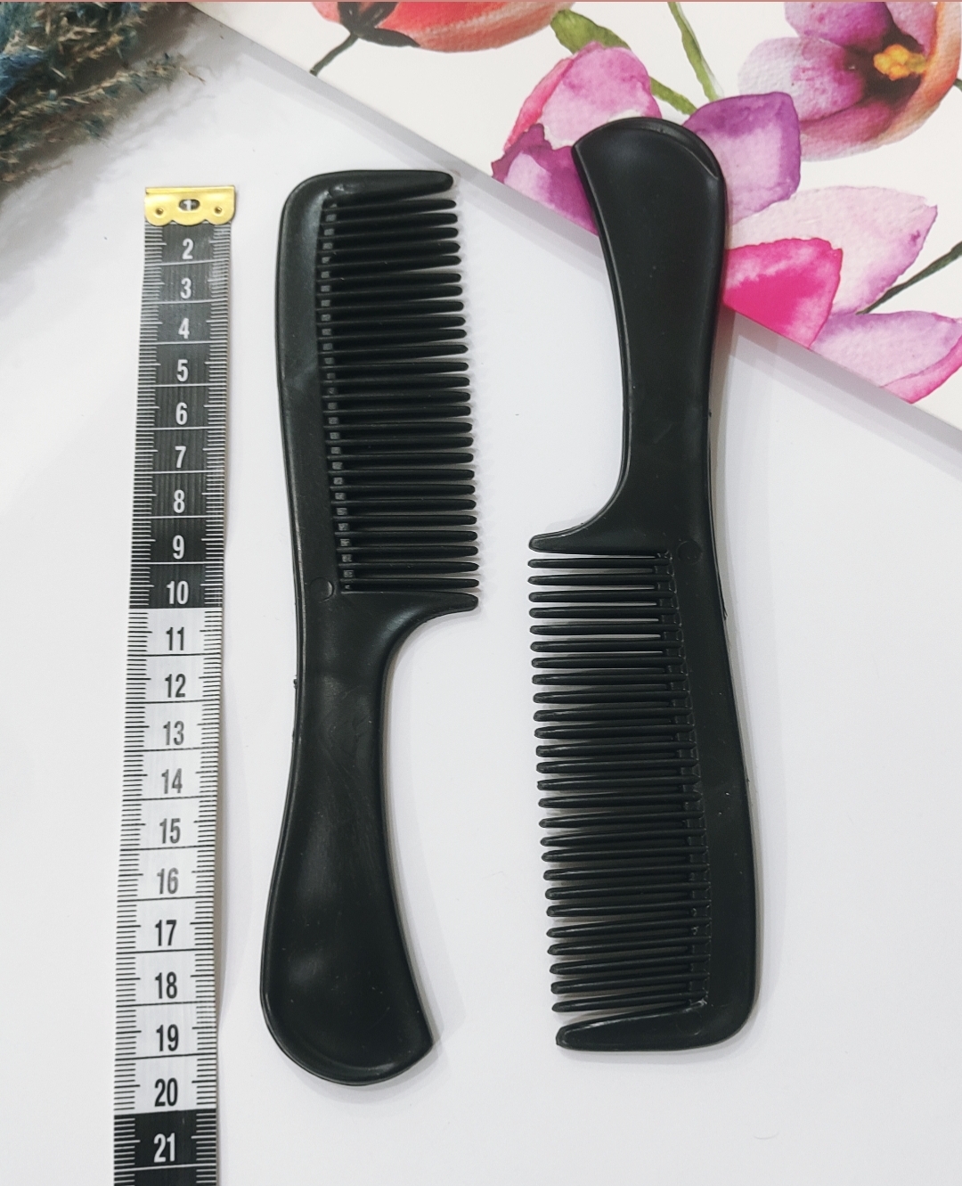 شونه پلاستیکی مشکی دسته دار