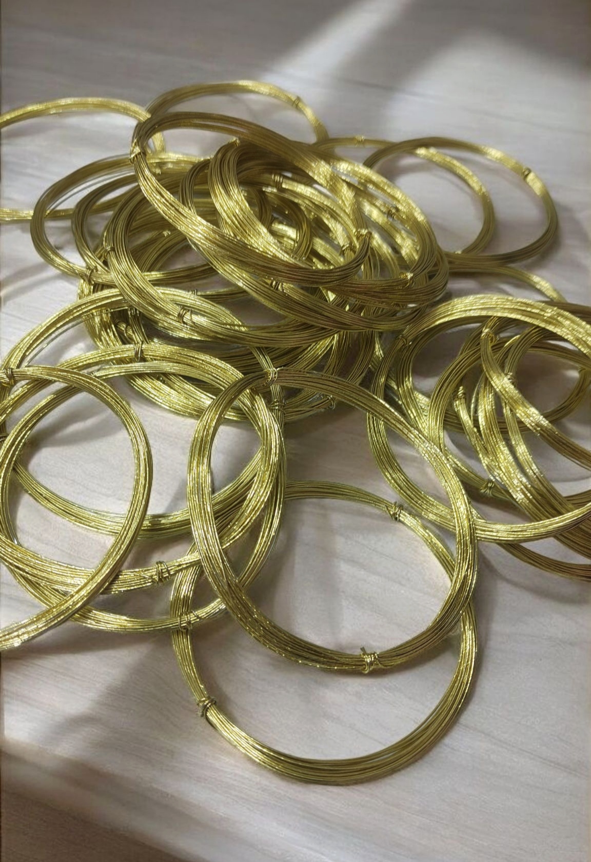 سیم گلسازی طلایی سایز 0.6