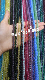 مهره کریستال رنگی سایز 6